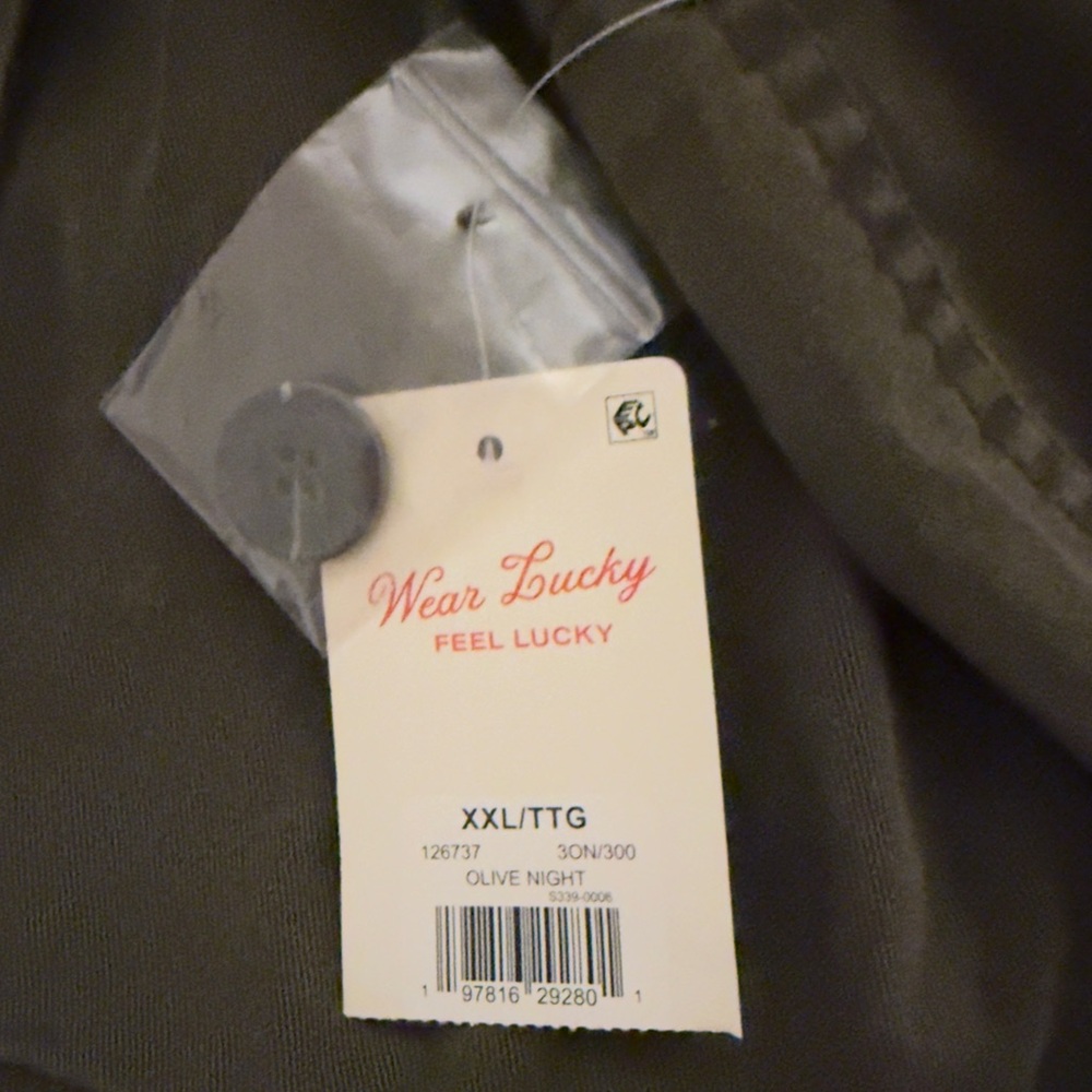 Lucky Brand NEW Utility Cargo Jacket Drawstring Waist Olive Night Size XXL - Picture 8 of 10
